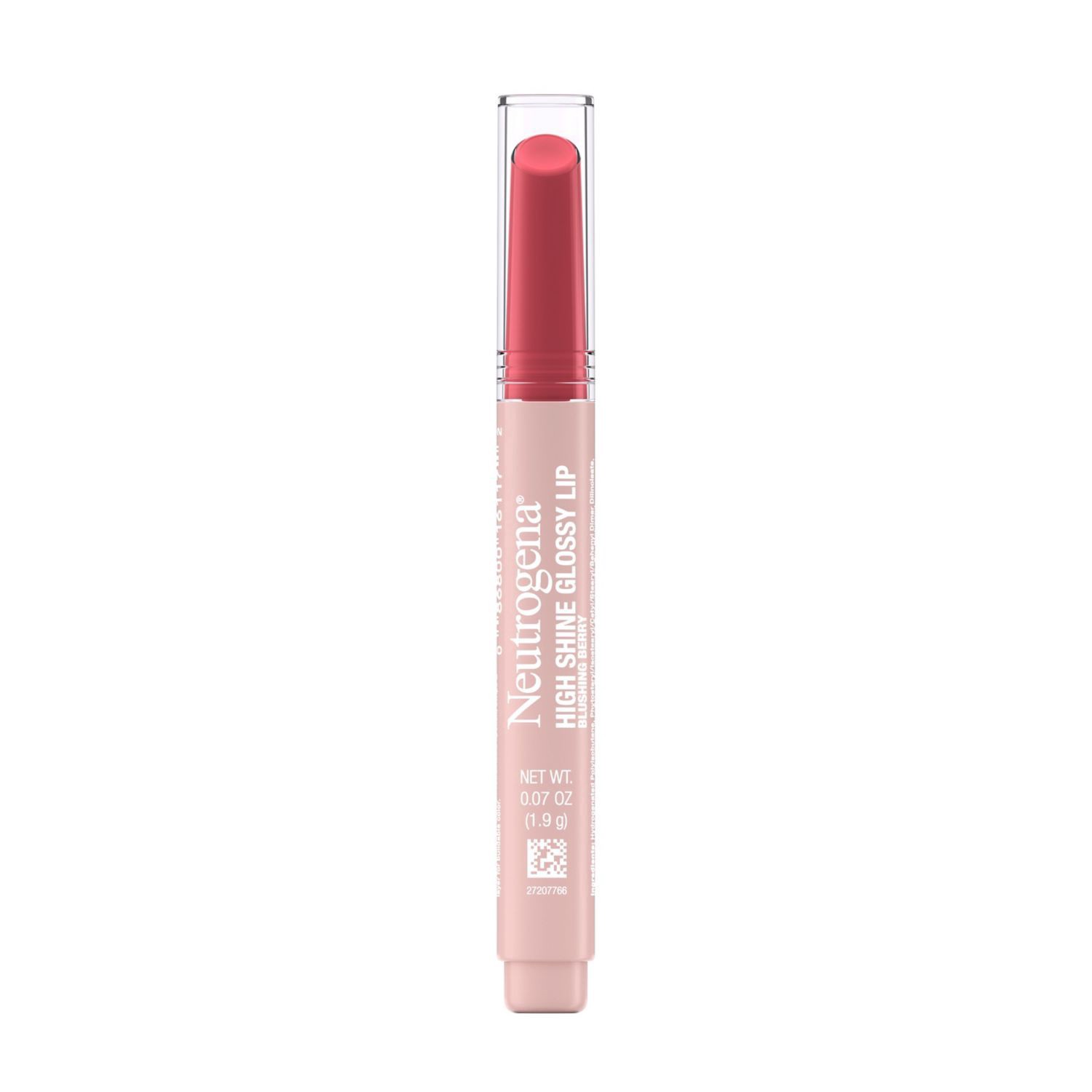slide 1 of 1, Neutrogena High Shine Glossy Lip, Blushing Berry, 0.07 Oz, 0.1 oz