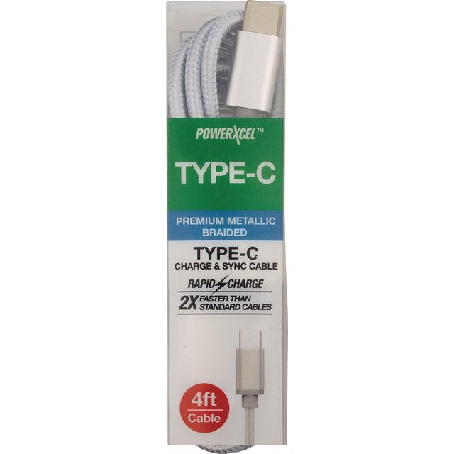 slide 1 of 1, Usb A To Type C Flexi-Bend Cable, 1 ct