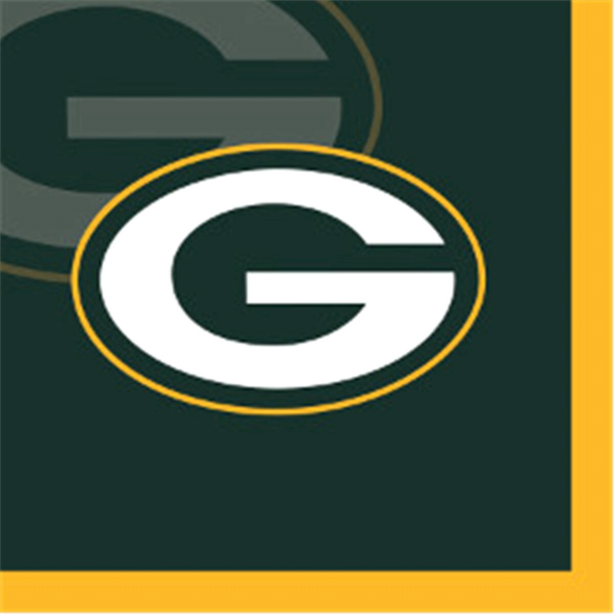 slide 1 of 1, Green Bay Packers Beverage Napkin, 20 ct