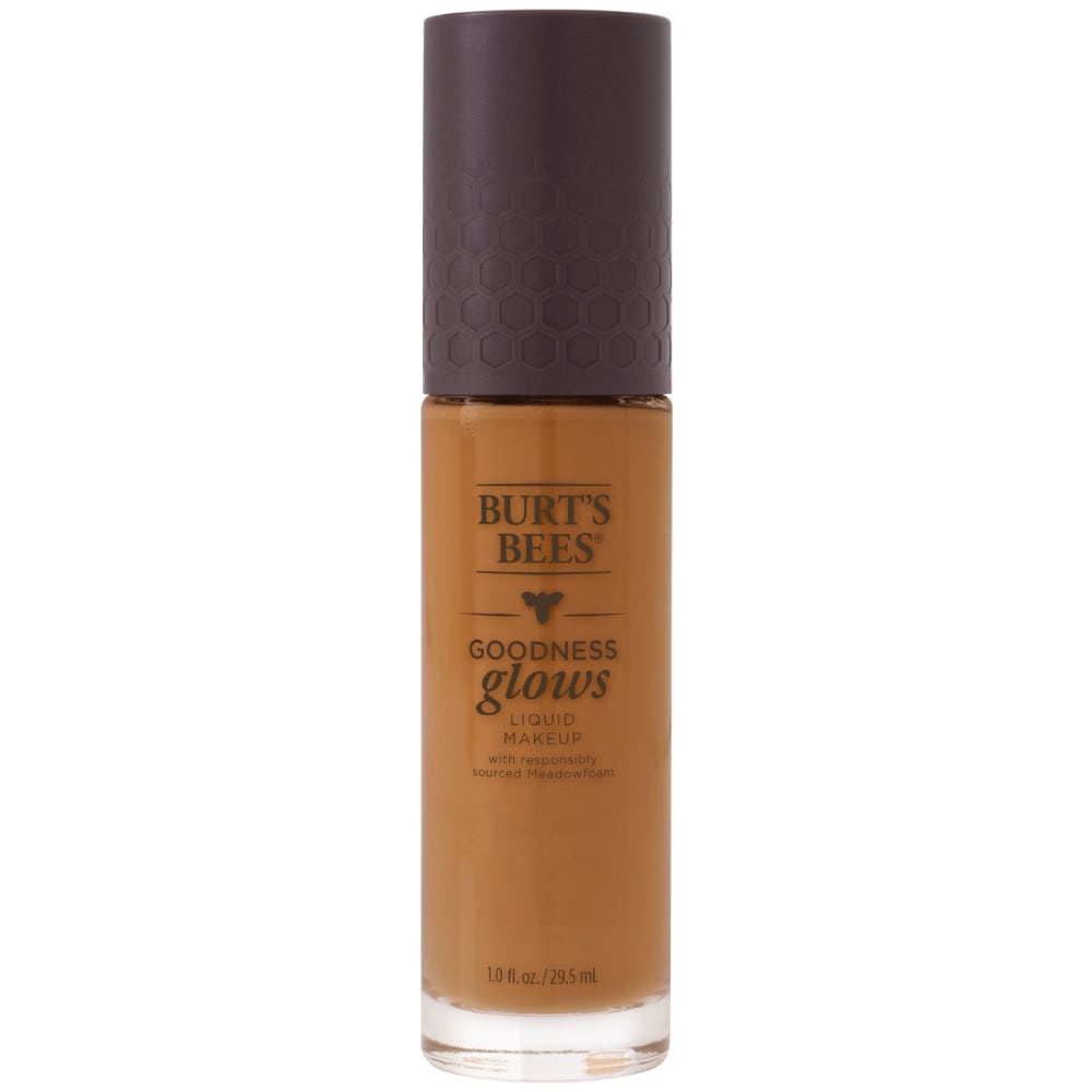 slide 1 of 1, Burt's Bees Goodness Glows Liquid Makeup, Rich Brown, 1 oz