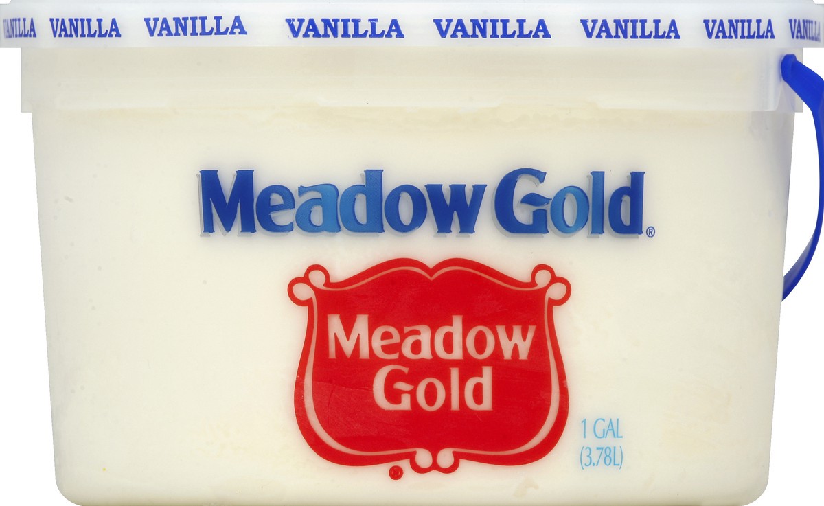 slide 5 of 6, Meadow Gold Vanilla Ice Cream, 1 gal