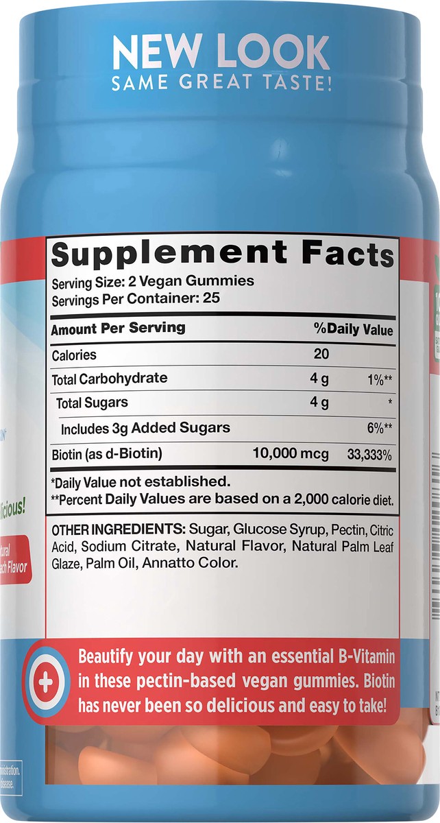 slide 4 of 5, Nature's Truth Natures Truth Gummies Biotin 10000Mcg, 50 ct