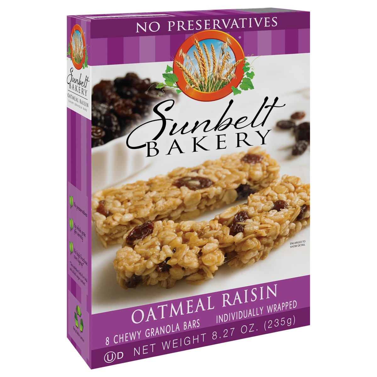 slide 7 of 12, Sunbelt Bakery Chewy Oatmeal Raisin Granola Bars 8 8 ea Box, 8 ct