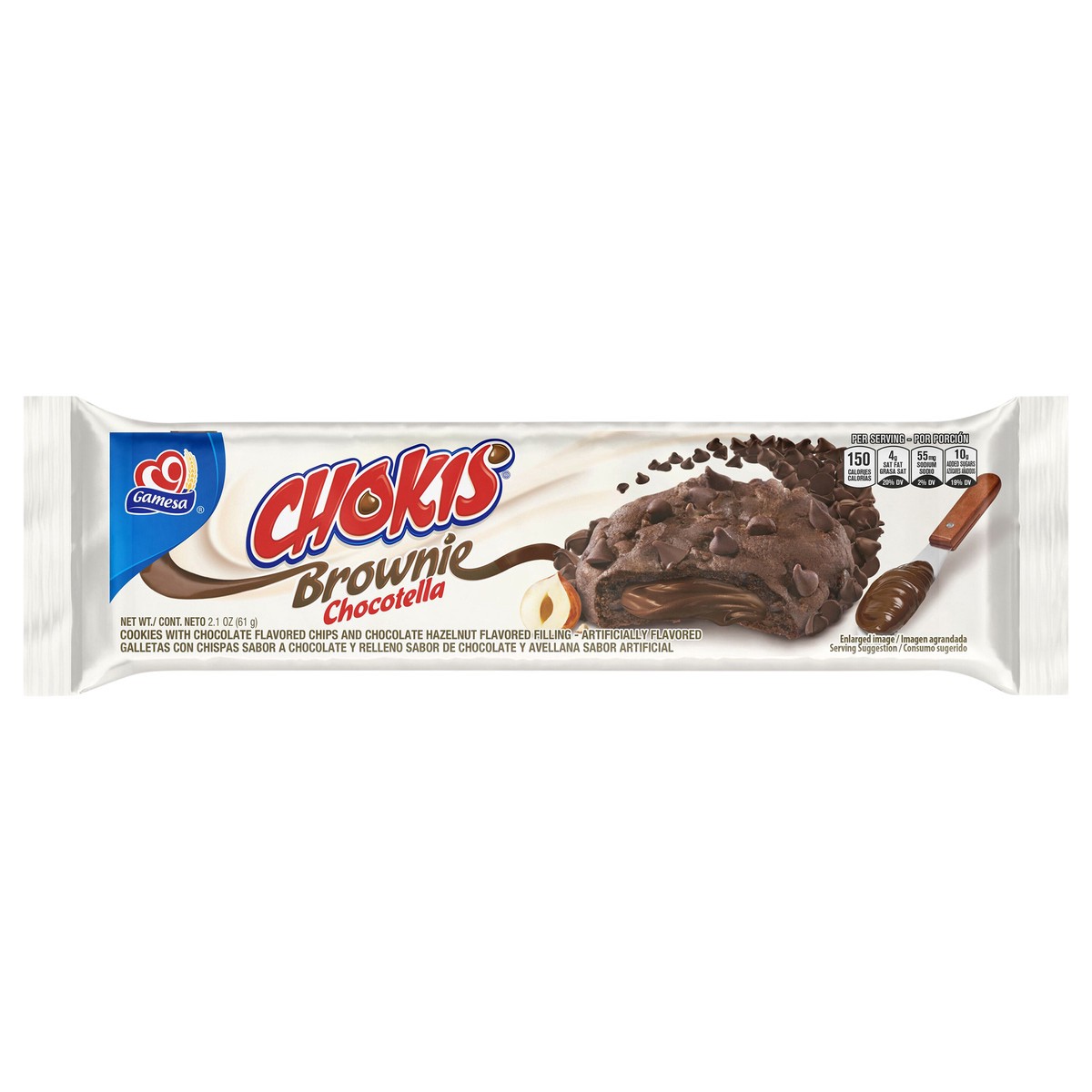 slide 5 of 9, Gamesa Cookies Chokis Chocatella 2.15 Oz, 2.1 oz
