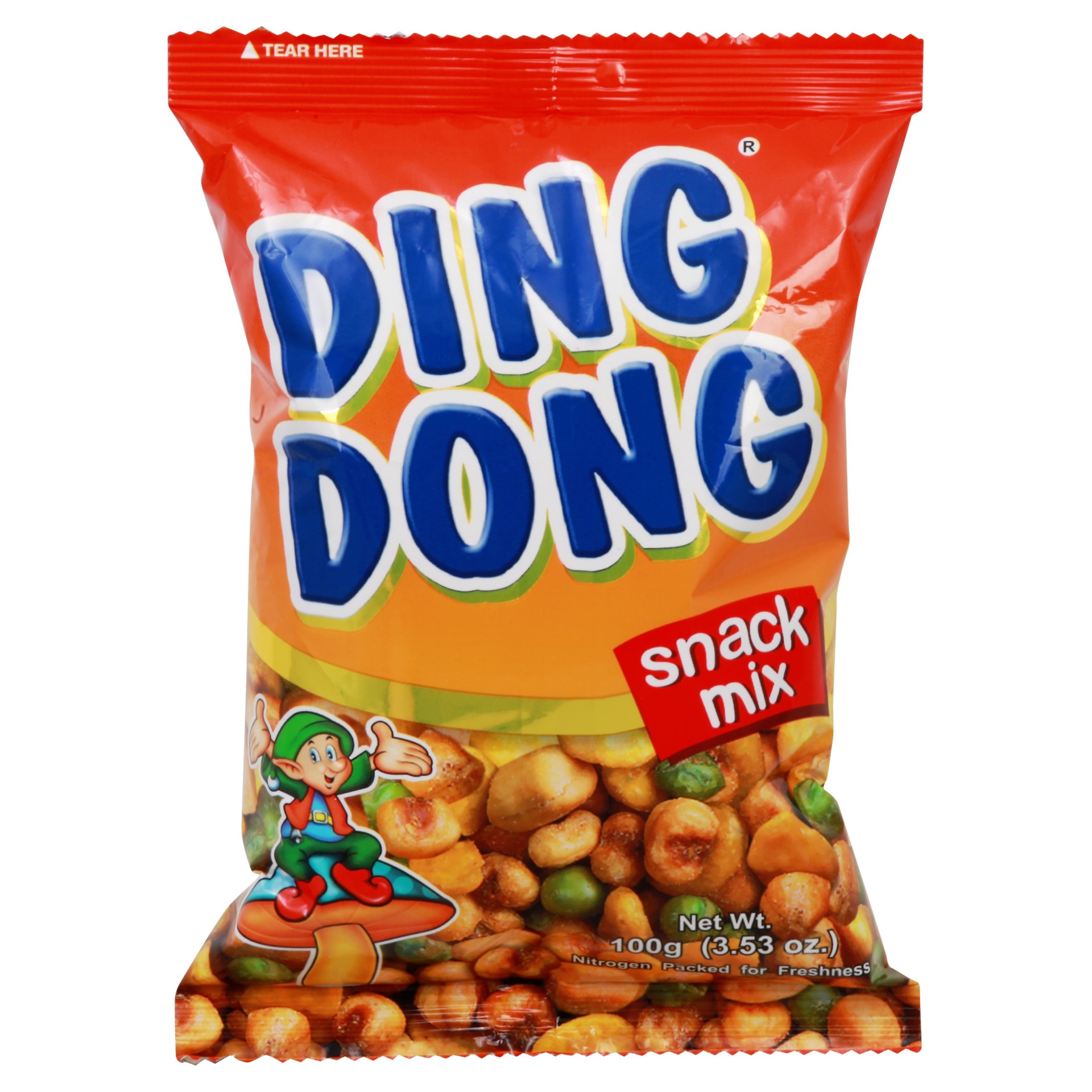slide 1 of 6, Ding Dong Mixed Nuts (Orange), 100 gram