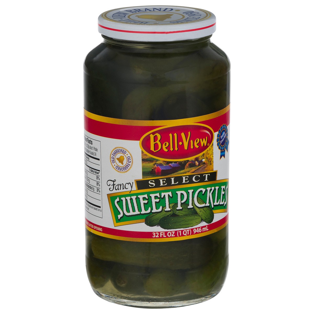 slide 2 of 9, Bell-View Select Sweet Pickles 32 fl oz, 32 fl oz