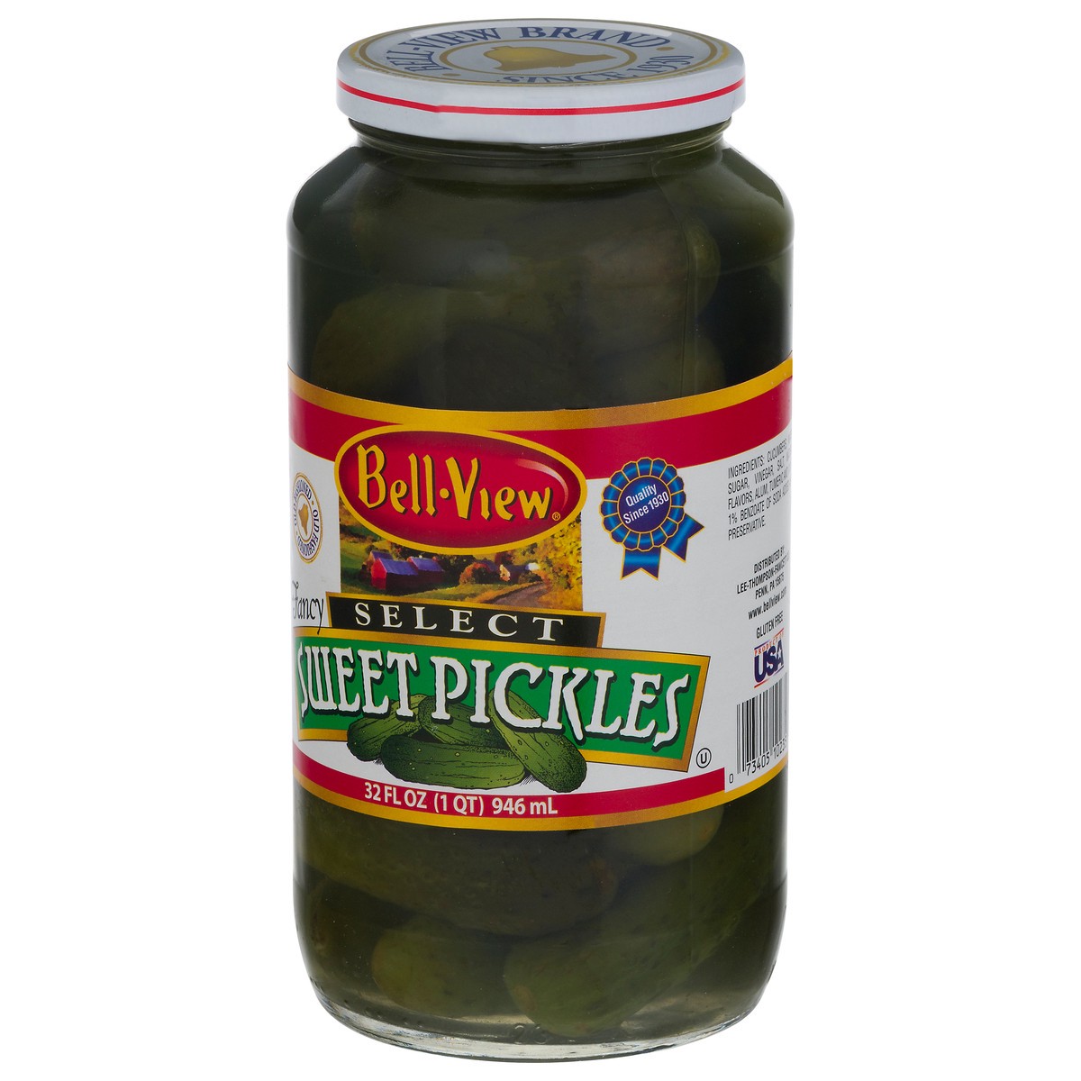 slide 3 of 9, Bell-View Select Sweet Pickles 32 fl oz, 32 fl oz