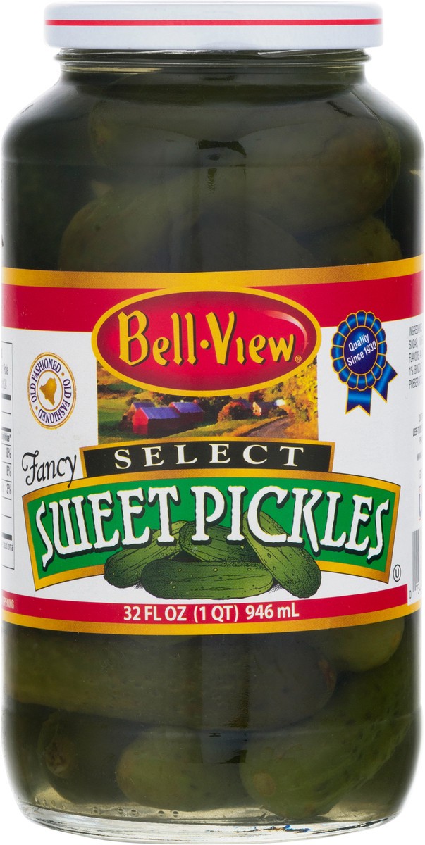 slide 4 of 9, Bell-View Select Sweet Pickles 32 fl oz, 32 fl oz