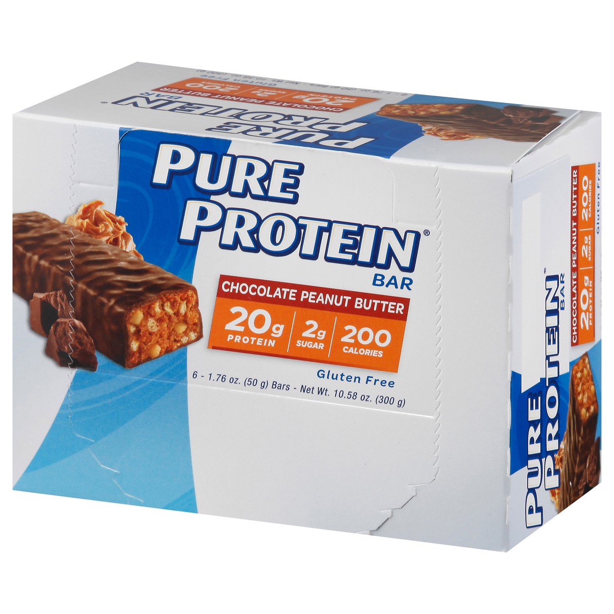 slide 11 of 13, Pure Protein Chocolate Peanut Butter Protein Bar 6 ea, 6 ct