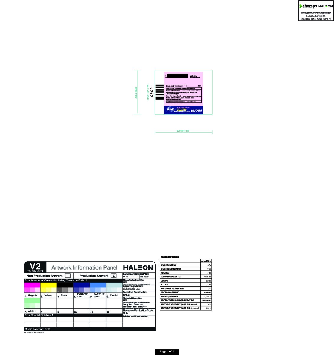 slide 8 of 14, TUMS Chewable Antacid Tablets for Extra Strength Heartburn Relief, Assorted Berries Flavors - 8 Count Roll, 8 ct
