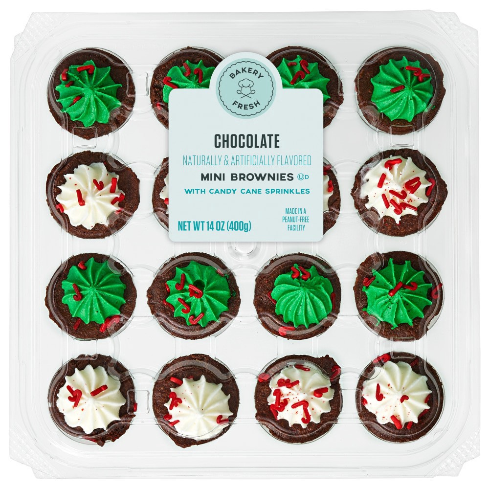 slide 1 of 6, Bakery Fresh Goodness Candy Cane Sprinkle Brownies, 1 ct