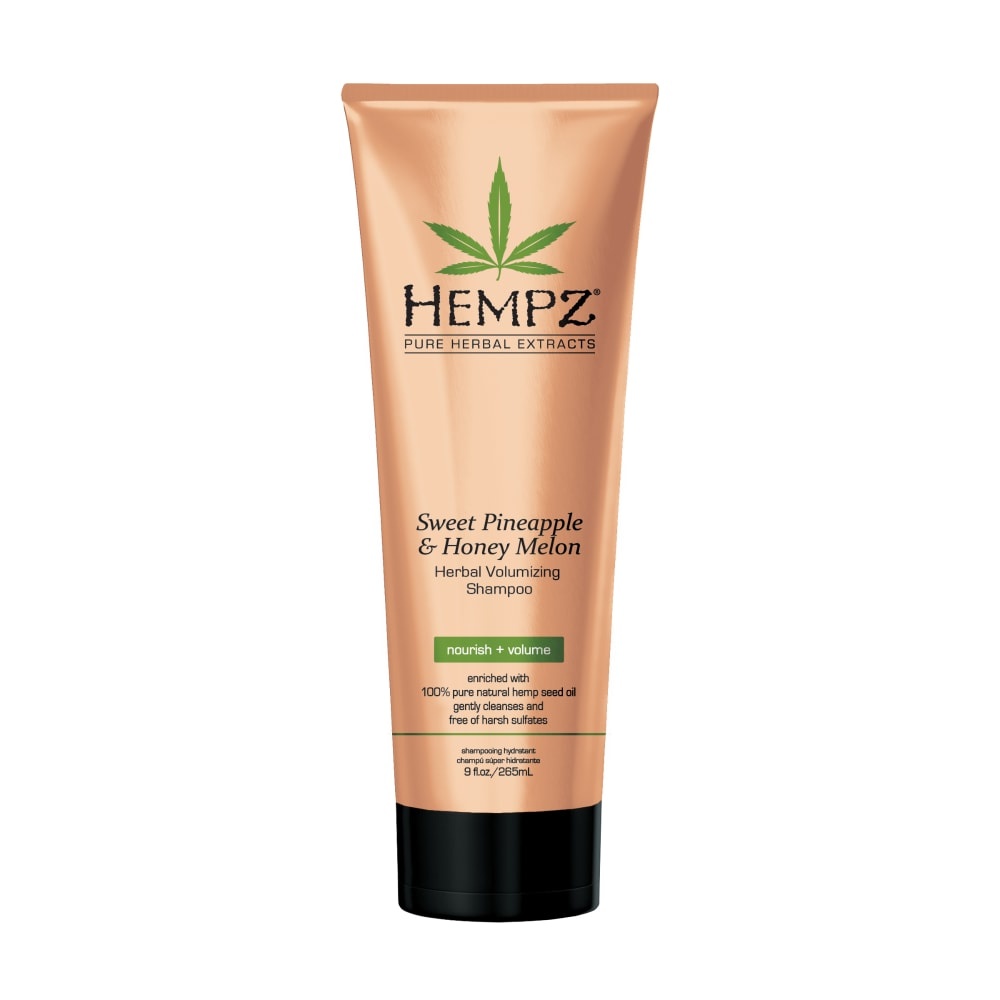 slide 1 of 1, Hempz Pure Herbal Extracts Sweet Pineapple & Honey Melon Herbal Volumizing Shampoo, 9 oz