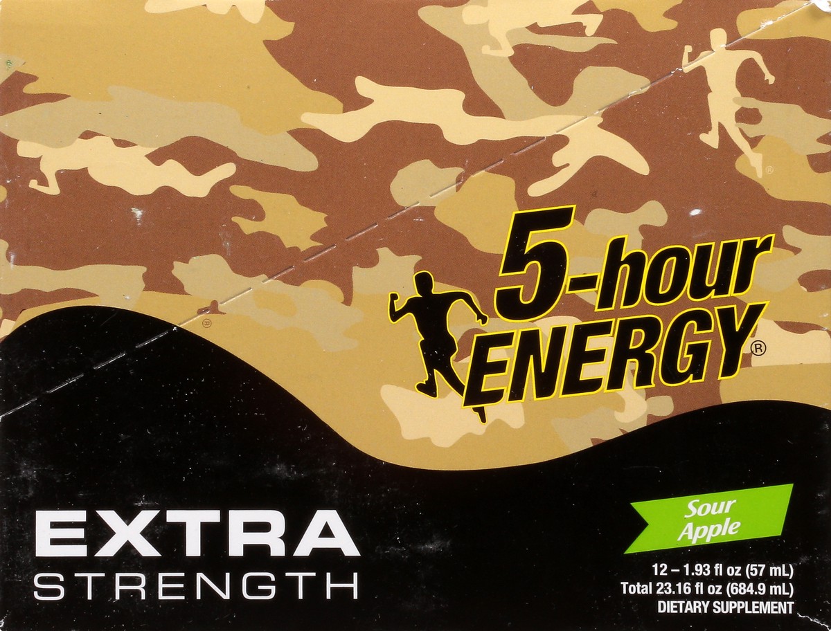 slide 3 of 13, 5-Hour Energy 12 Pack Extra Strength Sour Apple Energy Shot 12 ea - 12 ct, 12 ct