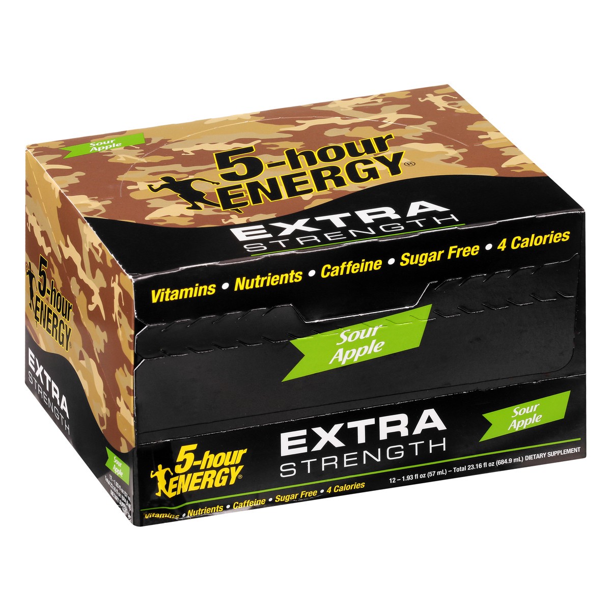slide 12 of 13, 5-Hour Energy 12 Pack Extra Strength Sour Apple Energy Shot 12 ea - 12 ct, 12 ct