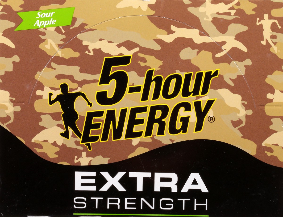 slide 4 of 13, 5-Hour Energy 12 Pack Extra Strength Sour Apple Energy Shot 12 ea, 12 ct