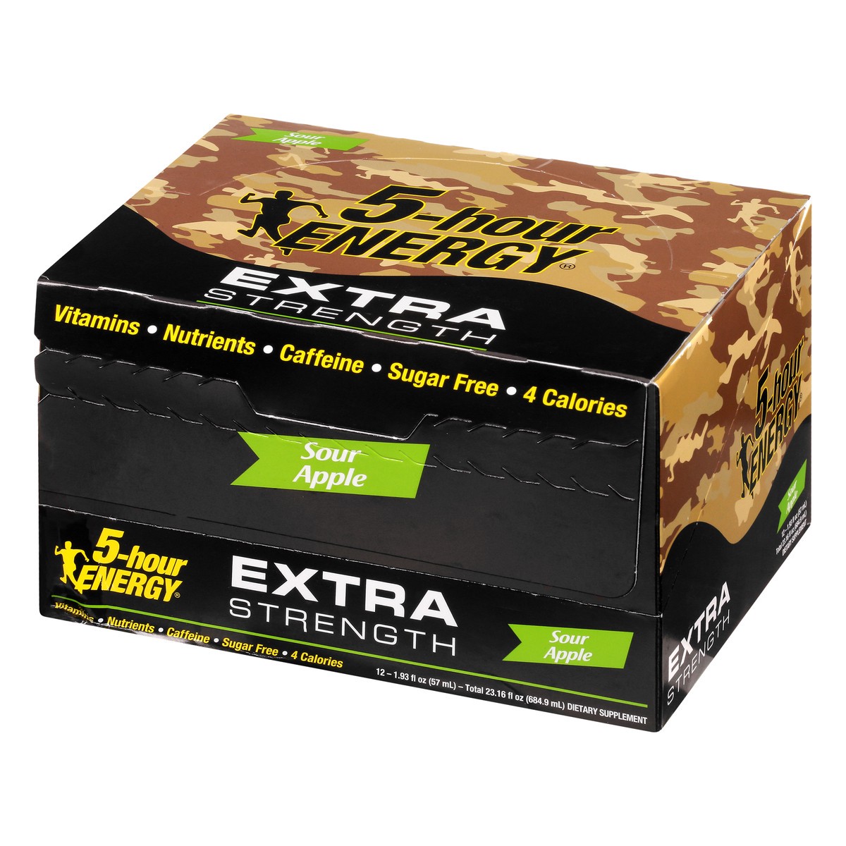 slide 9 of 13, 5-Hour Energy 12 Pack Extra Strength Sour Apple Energy Shot 12 ea - 12 ct, 12 ct