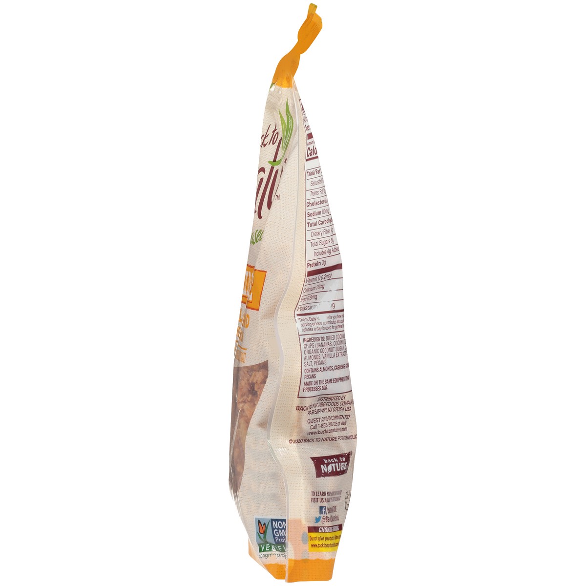 slide 8 of 9, Back to Nature Vanilla Almond Grain Free Granola Crunch, Non-GMO Project Verified, Kosher, 8 OZ, 8 oz