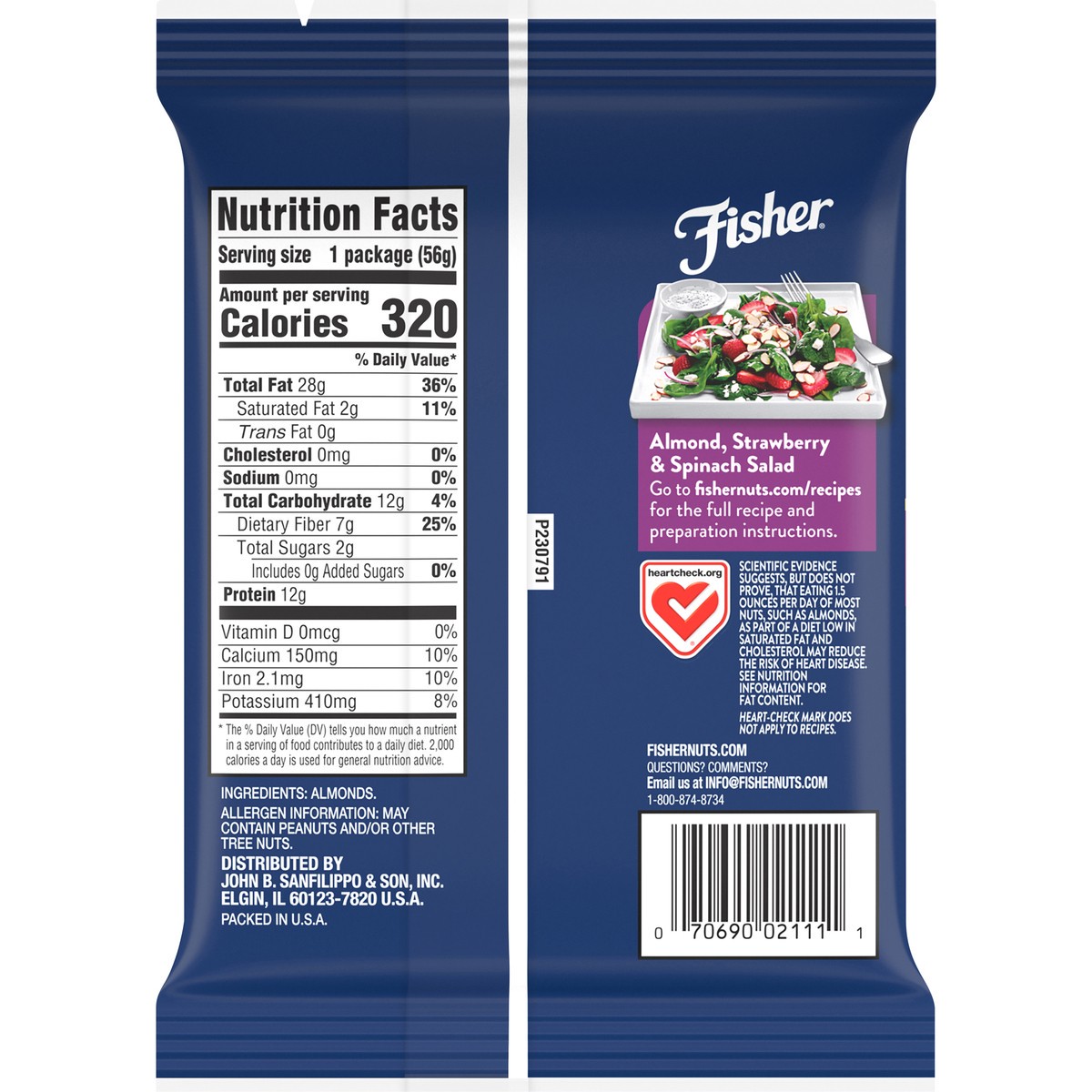 slide 5 of 9, Fisher Almonds Natural Sliced, 2 oz