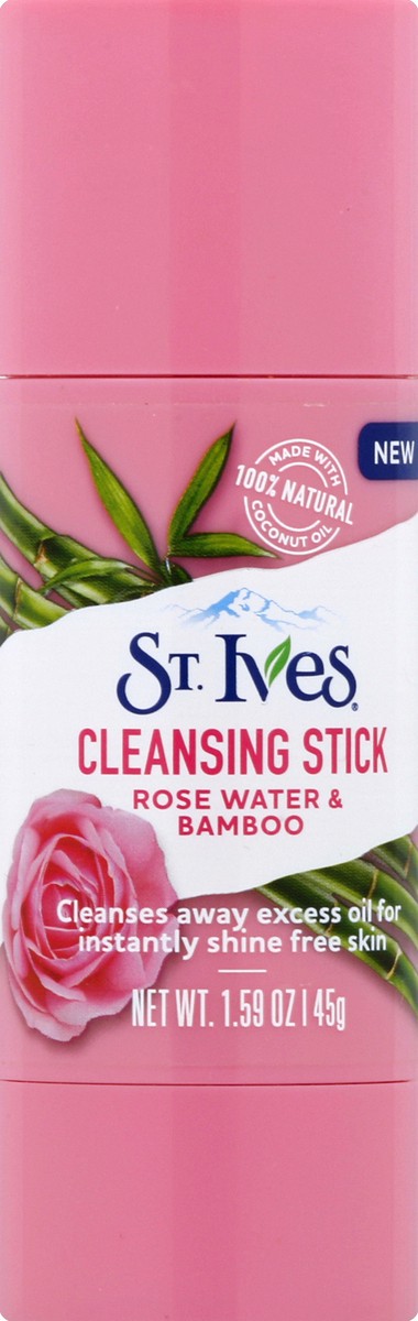 slide 5 of 6, St. Ives Rose Water and Bamboo Cleansing Stick, 1.59 oz