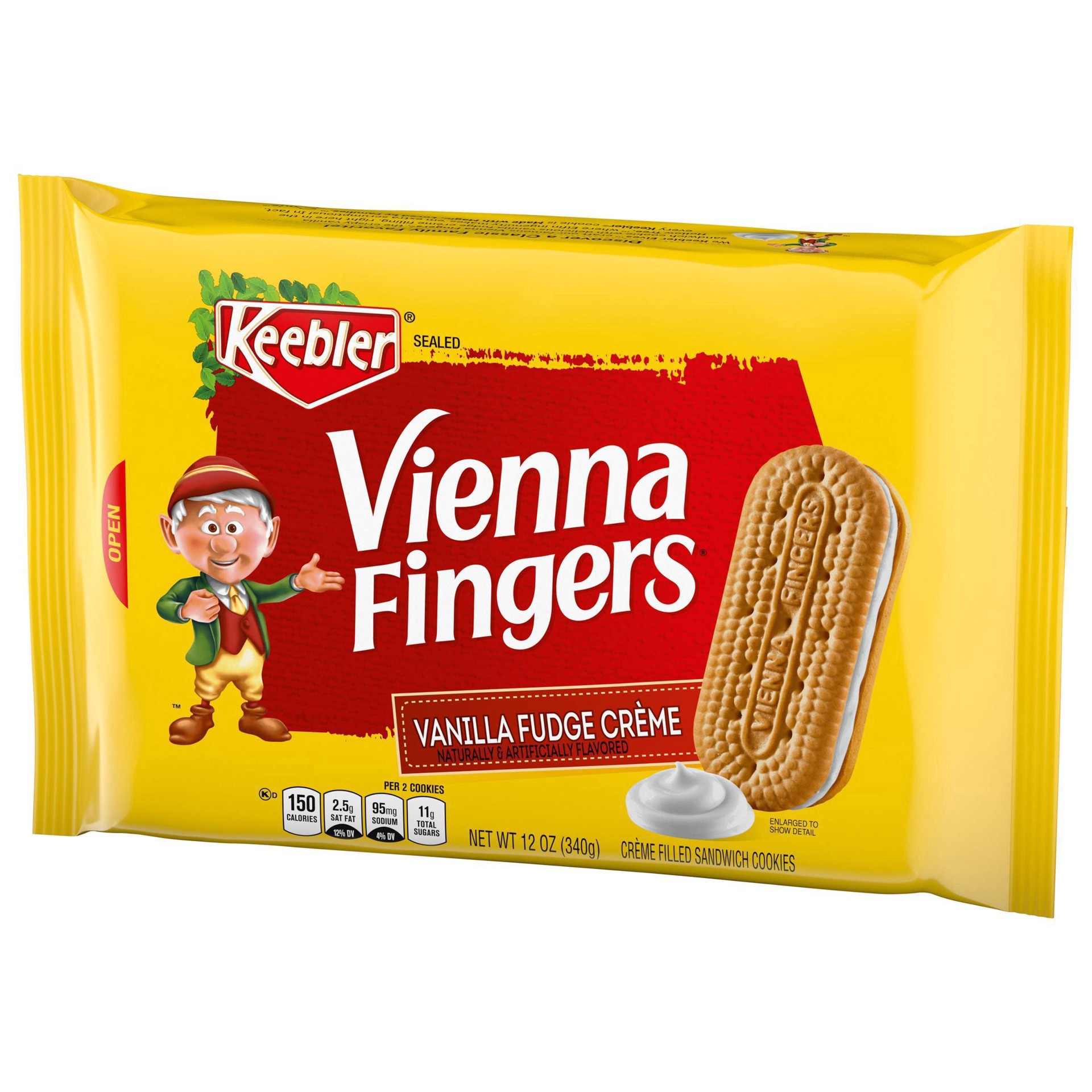 slide 7 of 11, keebler 06555 153118 Vienna Fingers Cookies OW Everyday 12oz No PMT, 12 oz