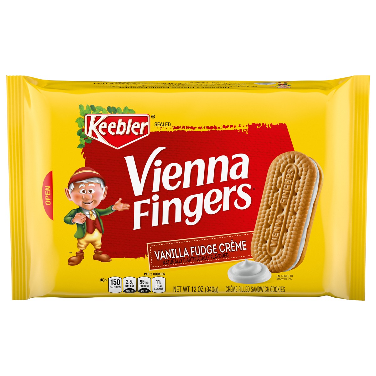 slide 1 of 11, keebler 06555 153118 Vienna Fingers Cookies OW Everyday 12oz No PMT, 12 oz