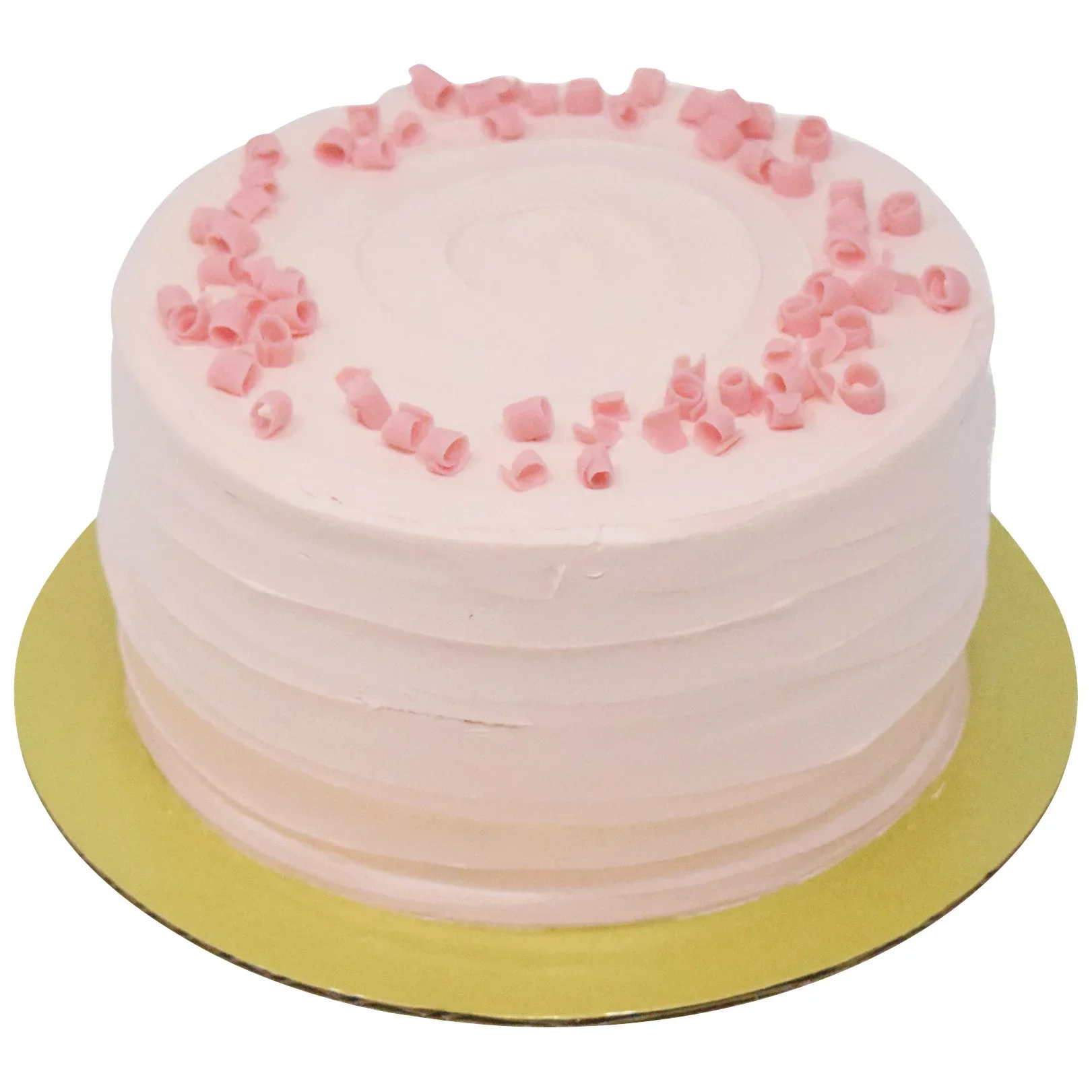 slide 1 of 1, H-E-B Bakery Strawberry French Buttercream White Cake, 6 in