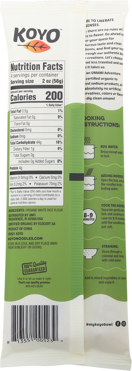 slide 11 of 14, Koyo White Rice Pad Thai Organic Noodles 8 oz, 8 oz