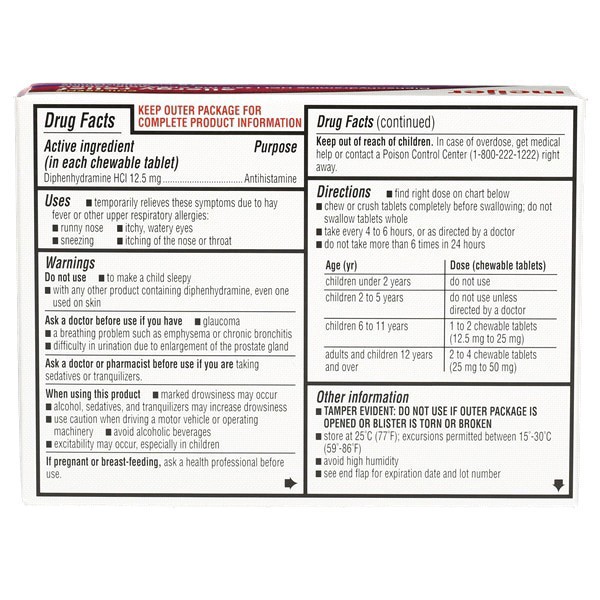 slide 6 of 13, Meijer Children's Allergy Relief Diphedryl Fast Melts, Cherry, 18 ct