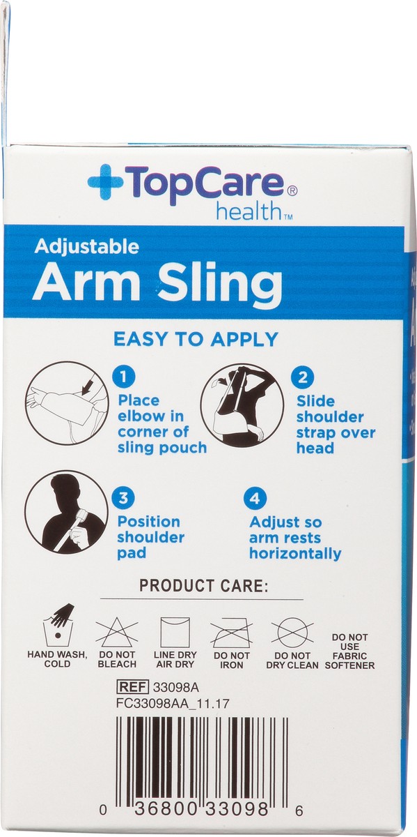 slide 6 of 9, TopCare Health One Size Adjustable Maximum Support Arm Sling 1 ea, 1 ct