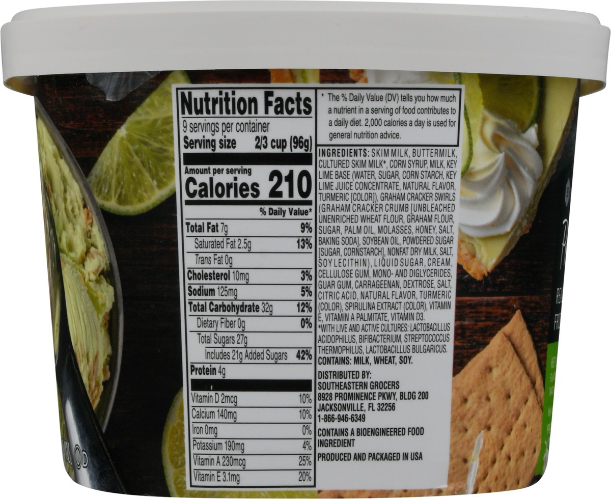 slide 4 of 14, SE Grocers Prestige Prestige Frozen Yogurt Key Lime Pie, 48 oz