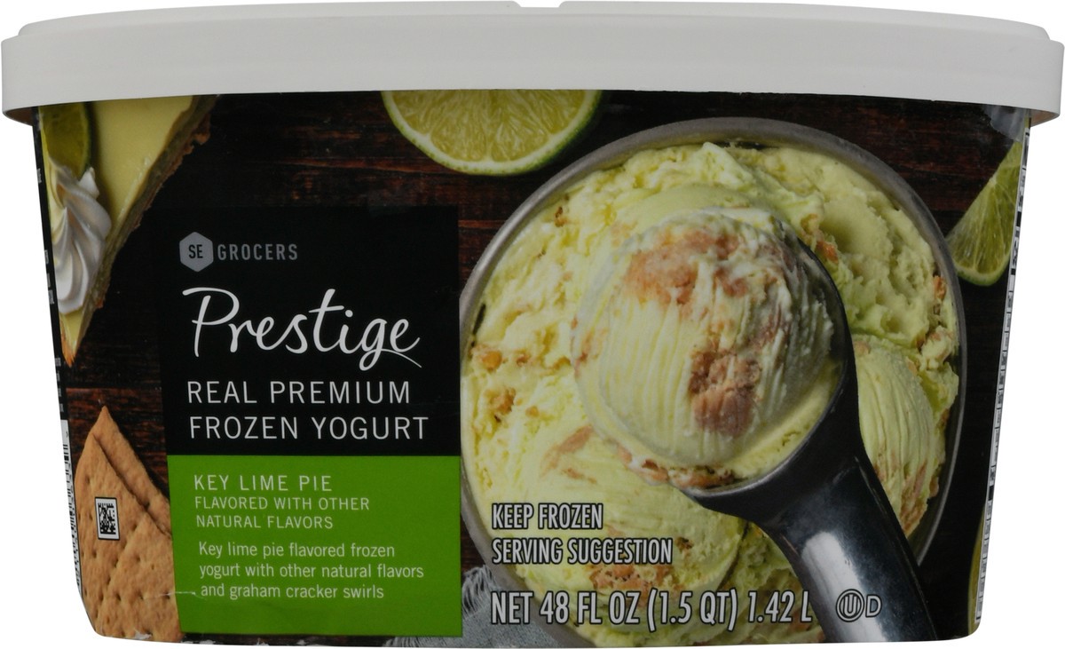 slide 12 of 14, SE Grocers Prestige Prestige Frozen Yogurt Key Lime Pie, 48 oz
