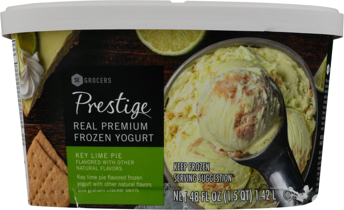 slide 11 of 14, SE Grocers Prestige Prestige Frozen Yogurt Key Lime Pie, 48 oz
