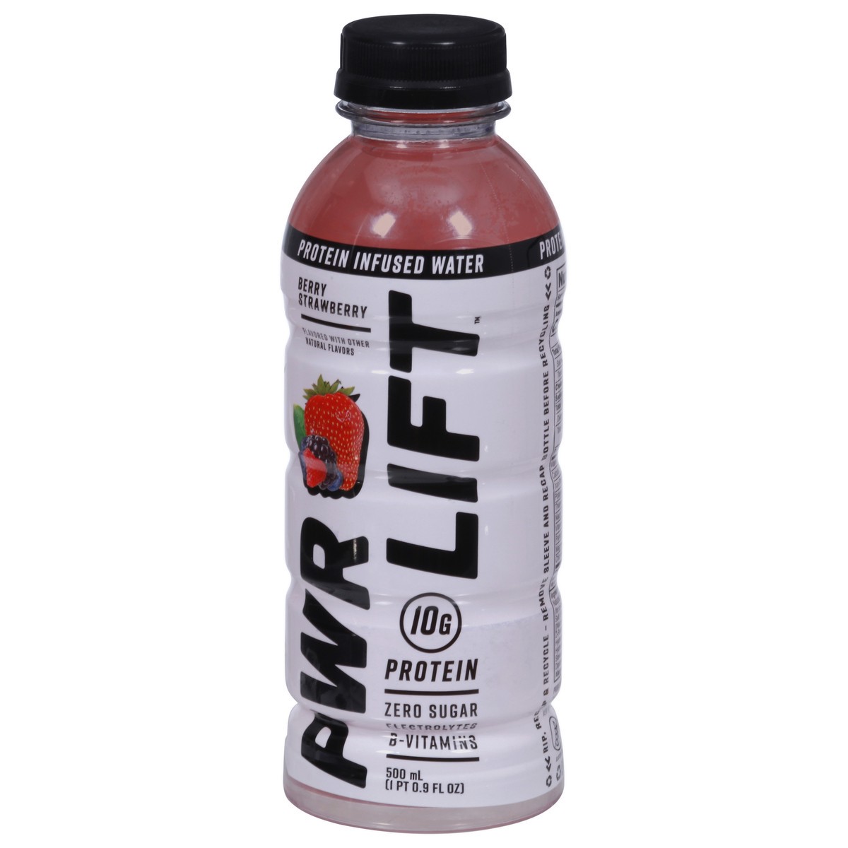 slide 5 of 9, Pwr Lift Berry Strawberry Protein Infused Water - 500 ml, 16.9 oz