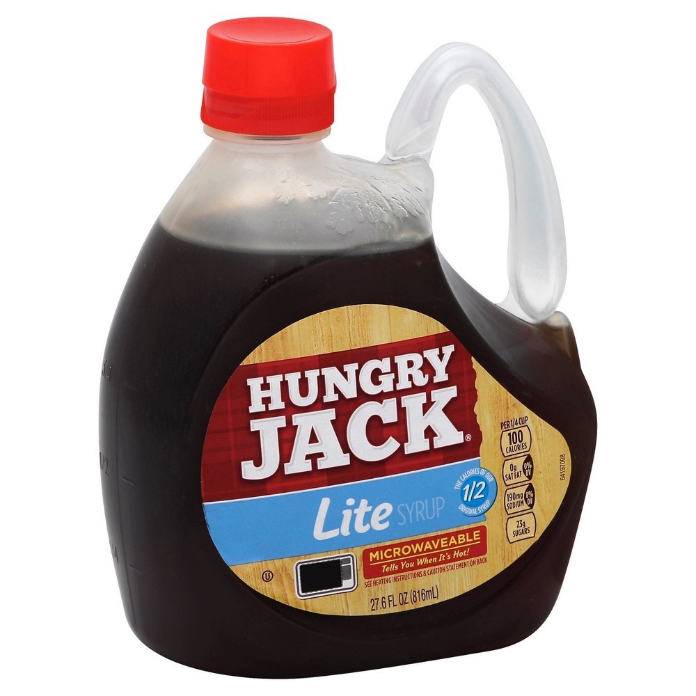 slide 3 of 4, Hungry Jack Lite Pancake Syrup, 27.6 fl oz