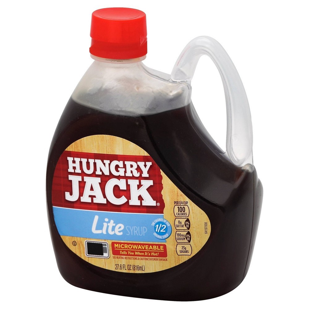 slide 4 of 4, Hungry Jack Lite Pancake Syrup, 27.6 fl oz