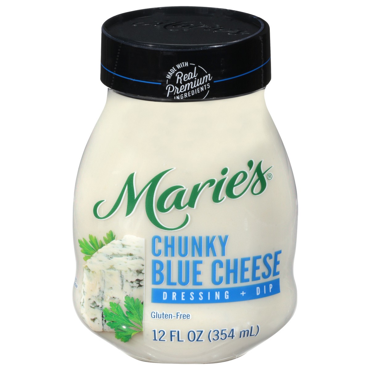 slide 1 of 9, Marie's All Natural Chunky Blue Cheese Dressing, 12 oz