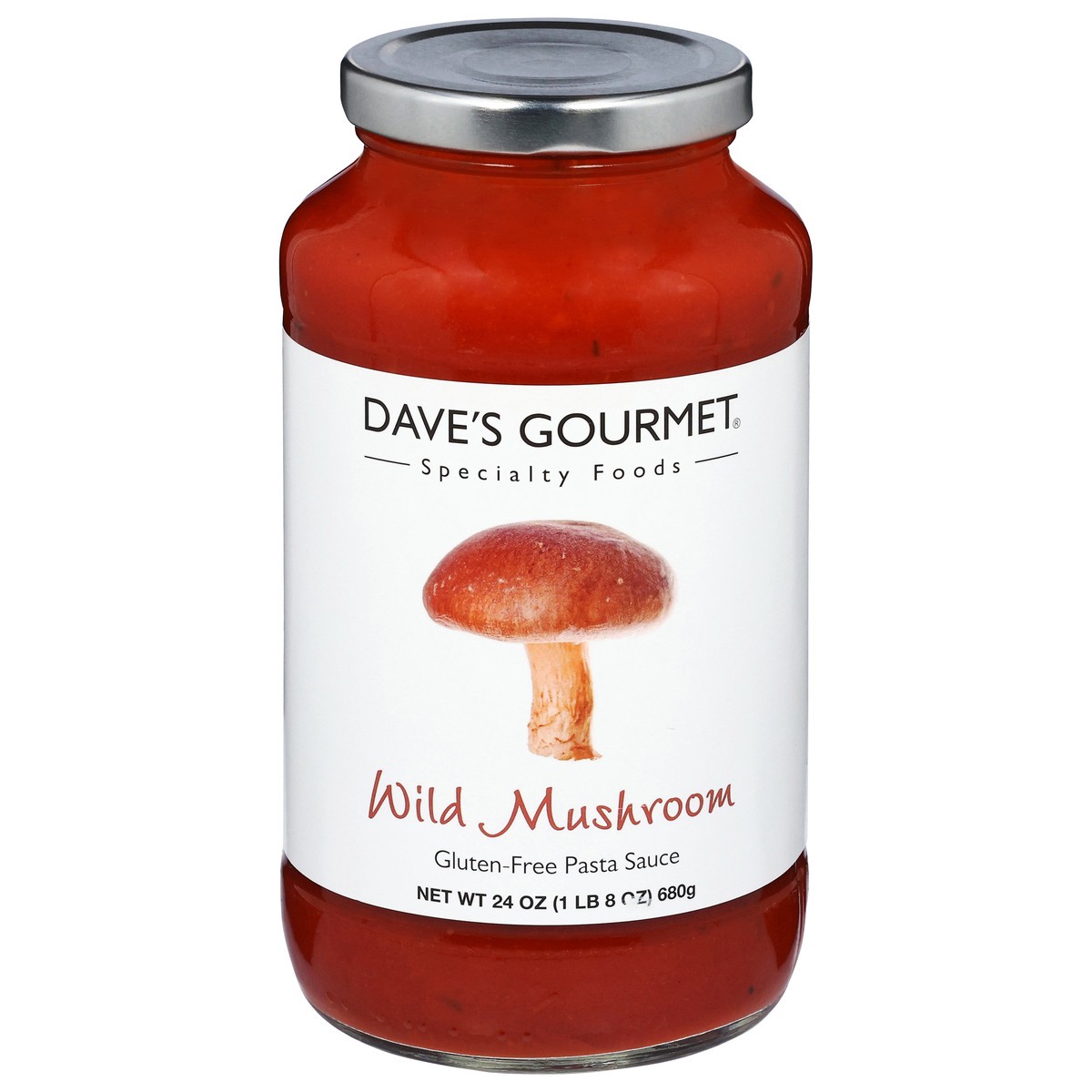 slide 1 of 3, Dave's Gourmet Gluten-Free Wild Mushroom Pasta Sauce 24 oz, 24 oz