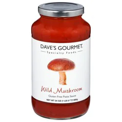 Dave's Gourmet Gluten-Free Wild Mushroom Pasta Sauce 24 oz
