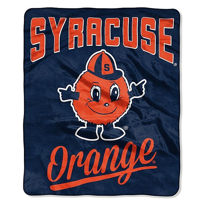 slide 1 of 1, NCAA Syracuse University Raschel Throw Blanket, 1 ct