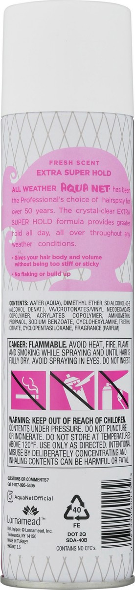 slide 8 of 10, Aqua Net Professional Fresh Scent Extra Super Hold Hairspray, 16 oz