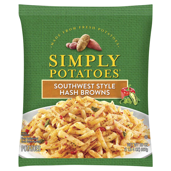 slide 1 of 5, Simply Potatoes Simply Southwest Hashbrowns, 20 oz