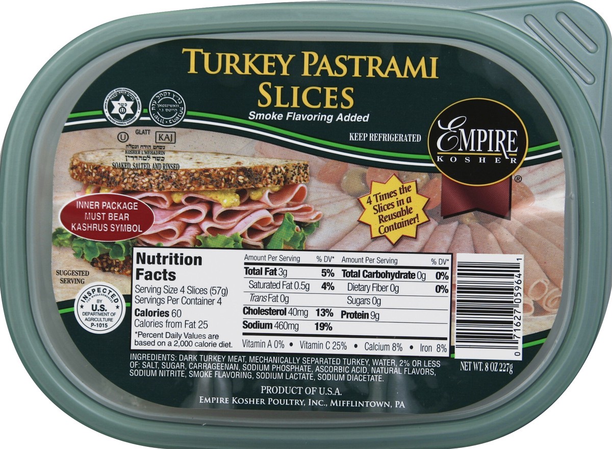 slide 1 of 4, Empire Turkey Pastrami 8 oz, 8 oz