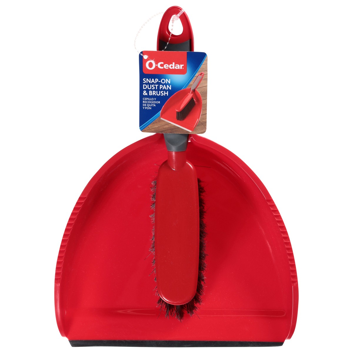 slide 1 of 9, O-Cedar Snap-On Dust Pan & Brush 1 Kit, 1 ct