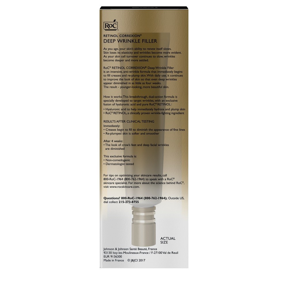 slide 5 of 9, RoC Retinol Correxion Deep Wrinkle Filler, 1 fl oz