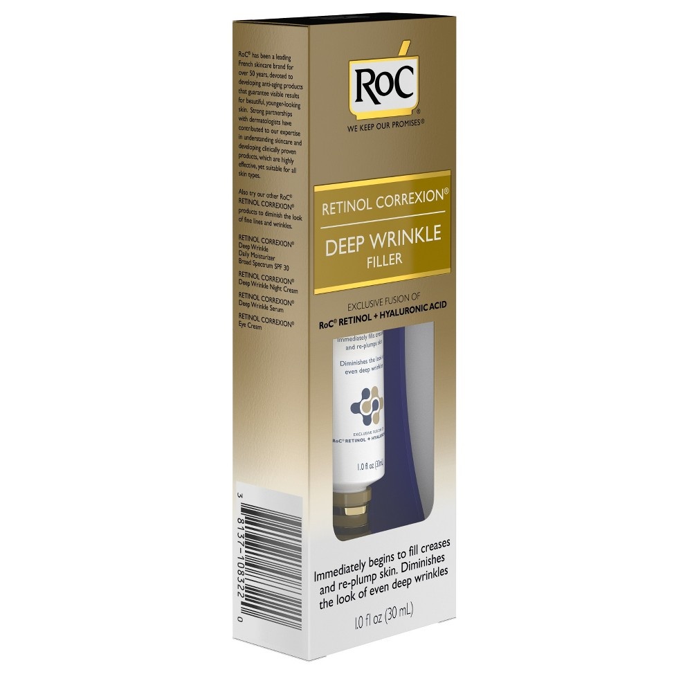 slide 6 of 9, RoC Retinol Correxion Deep Wrinkle Filler, 1 fl oz