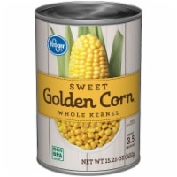 slide 1 of 1, Kroger Sweet Golden Whole Kernel Corn, 15.25 oz