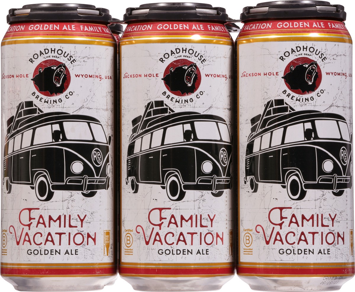 slide 10 of 10, Roadhouse Brewing Co. Golden Ale Family Vacation Beer 6 - 16 fl oz Cans, 6 ct