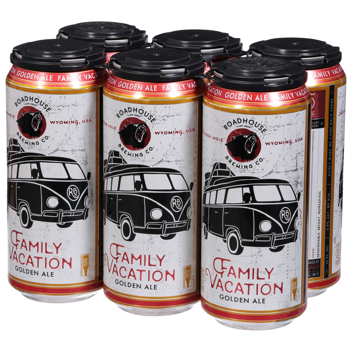 slide 8 of 10, Roadhouse Brewing Co. Golden Ale Family Vacation Beer 6 - 16 fl oz Cans, 6 ct