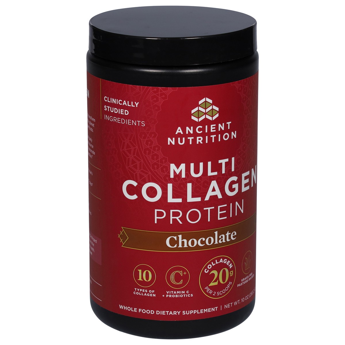 slide 3 of 9, Ancient Nutrition Chocolate Multi Collagen Protein 10 oz, 11.1 oz