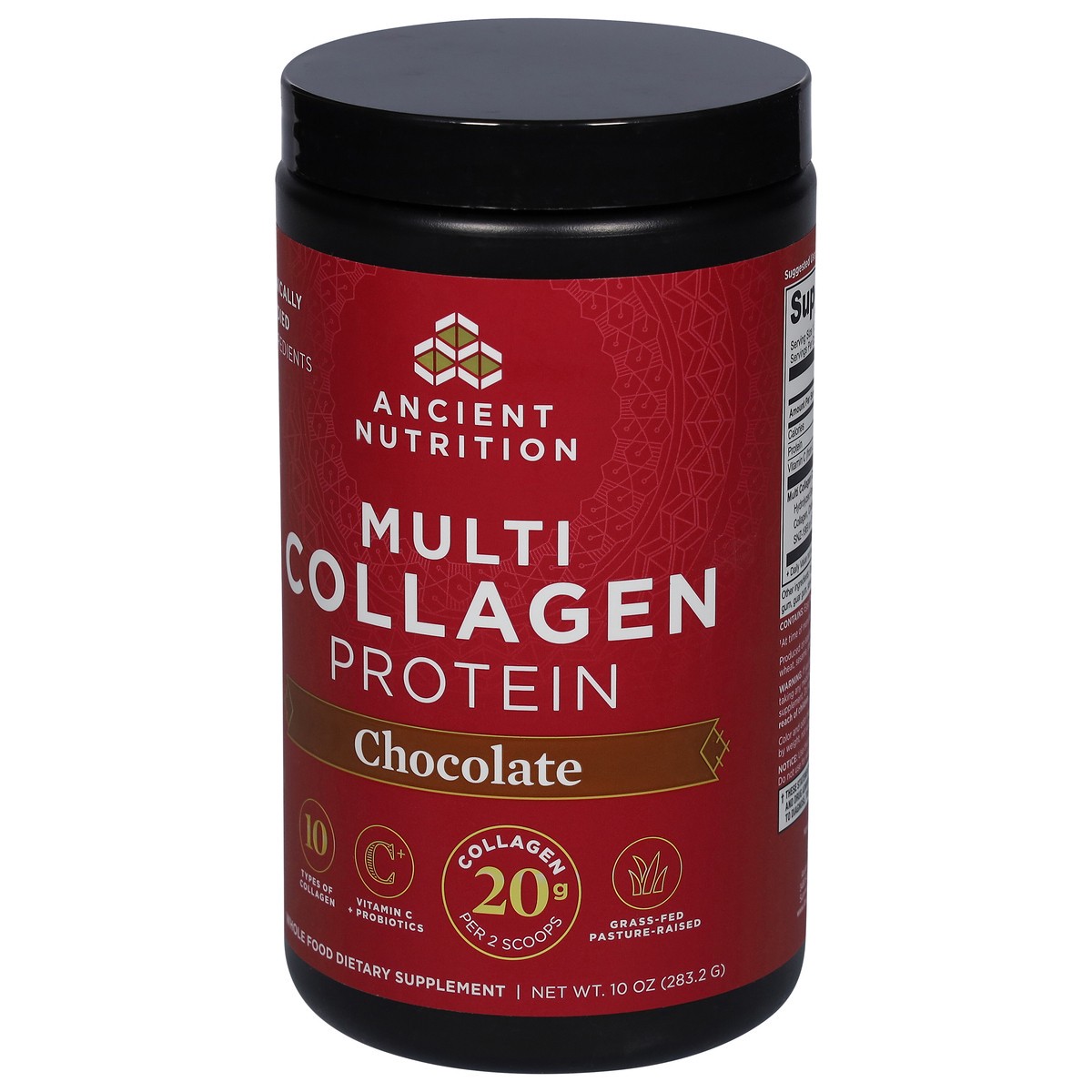 slide 4 of 9, Ancient Nutrition Chocolate Multi Collagen Protein 10 oz, 11.1 oz